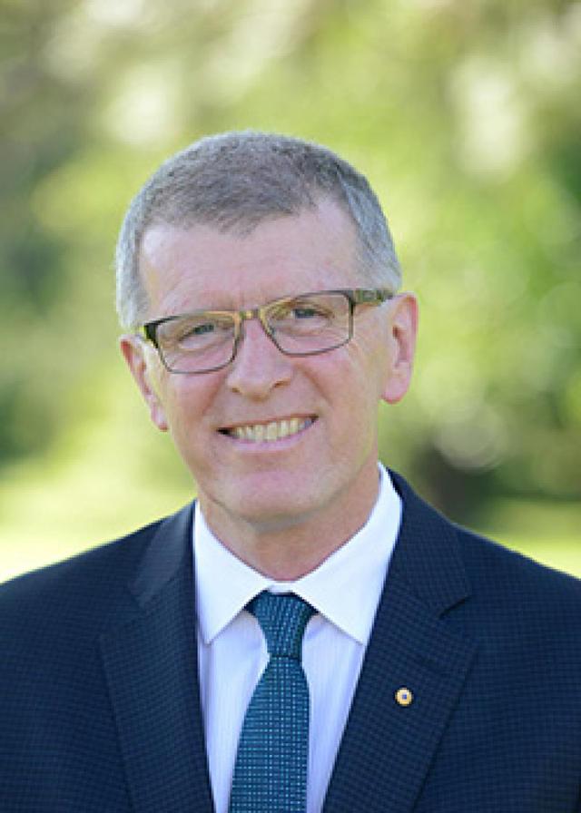 The Hon. John Watkins, Dementia Australia Ambassador portrait.