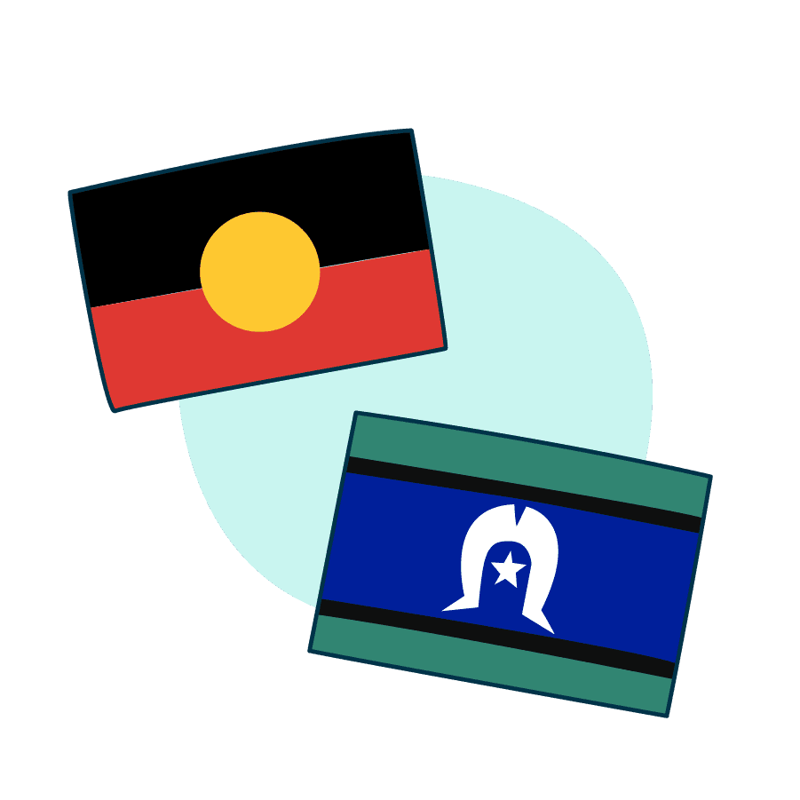 The Aboriginal and Torres Strait Islander flags