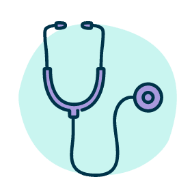 Illustration of a stethoscope