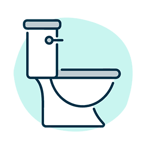 Illustration of a toilet